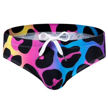 Mens Swimwear with Push-Up Multicolor Trunks Boxer Men Breathable Swim Suit Speed Matching Beach Shorts Bathers