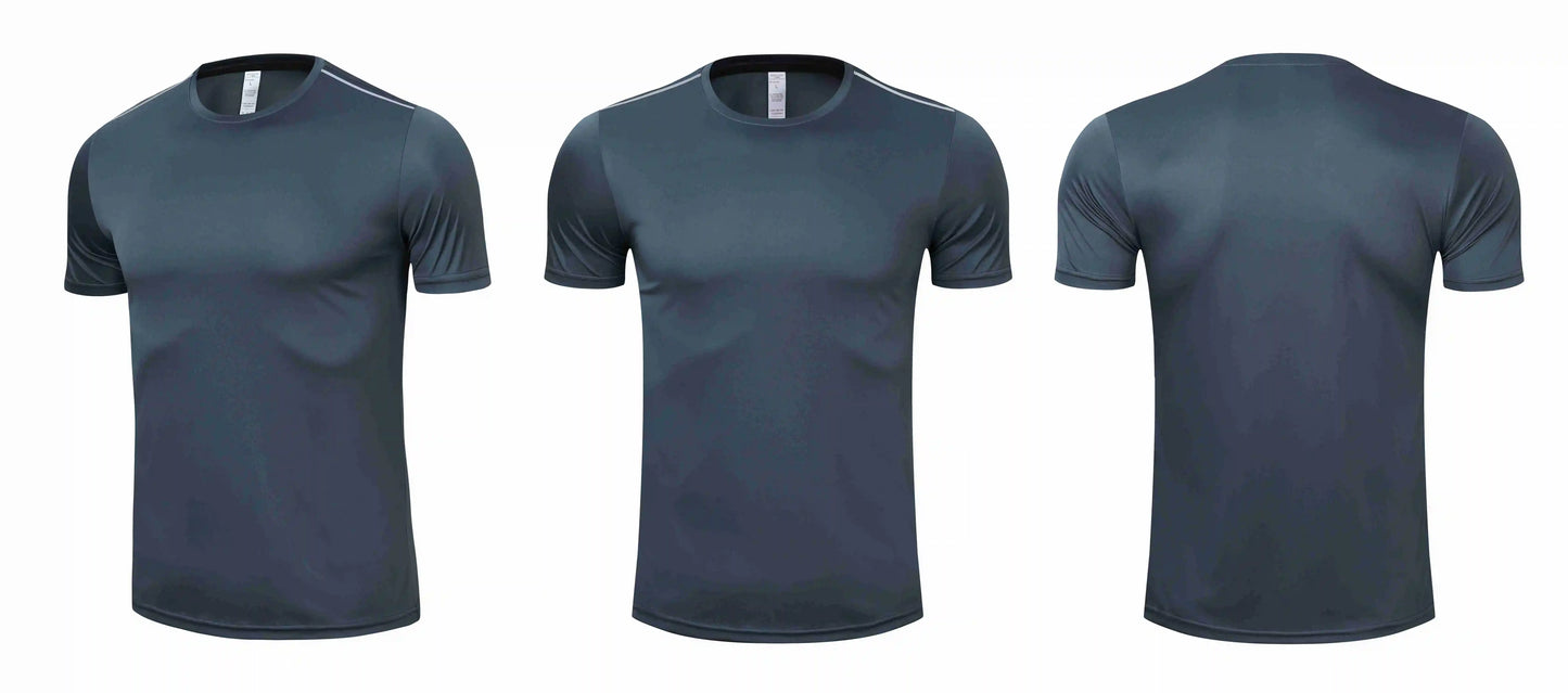 High quality spandex Men Women Kids Running T Shirt Quick Dry Fitness Shirt Training exercise Clothes Gym Sports Shirts Tops