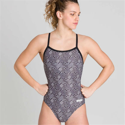 Women's One Piece Strap Back Swimsuit Suit Training Triathlon Swimming Run Tights Swimwear Beach Wear Maillot De Bain Femme