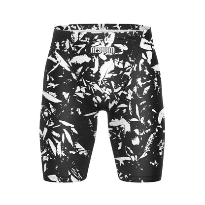 Swim Boxer Summer Men's Printing Swim Jammer Swimsuit Beach Tights Shorts Swimming Trunks Quick Dry Swimwear Chlorine Resistant Surf Pants