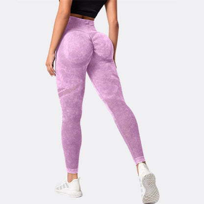Women Leggings Washing Yoga pants Bubble Butt Push Up Fitness Legging High Waist Scrunch Tights Gym Seamless Leggings