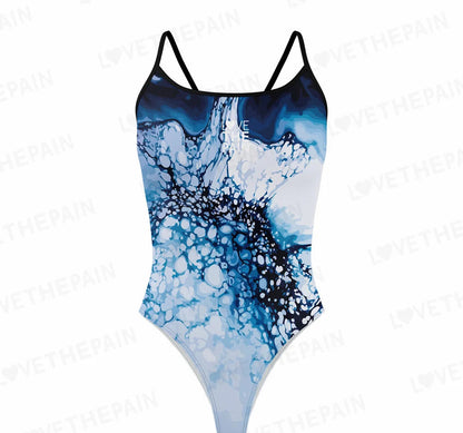 One Piece Swimsuit Women Thin straps Swimsuit Training Swimwear Backless Bathing Suit Beachwear Swim Wear Monokini