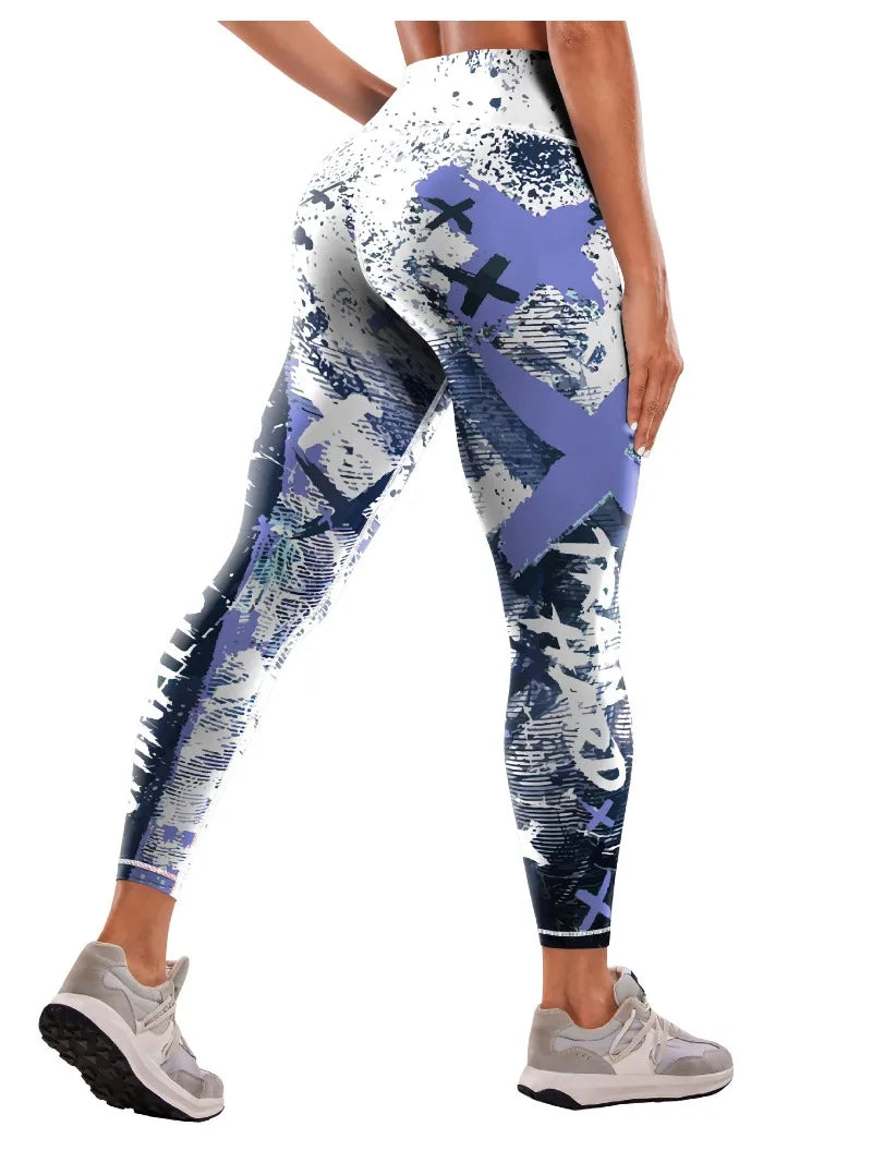 Printed Yoga Pants Women's Sports Fitness Leggings High Waist Tight Sport Pants Clothes Sport Women Fitness Push Up