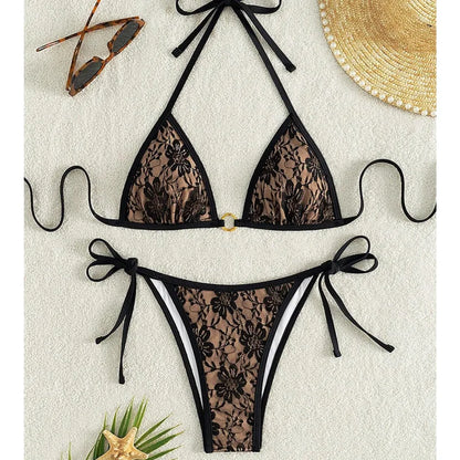 Bikinis Lace Swimsuits Women Swimwear Push Up Female Beach Swimming Wear Bathing Suits Brazilian Bikini Set Pool Bather