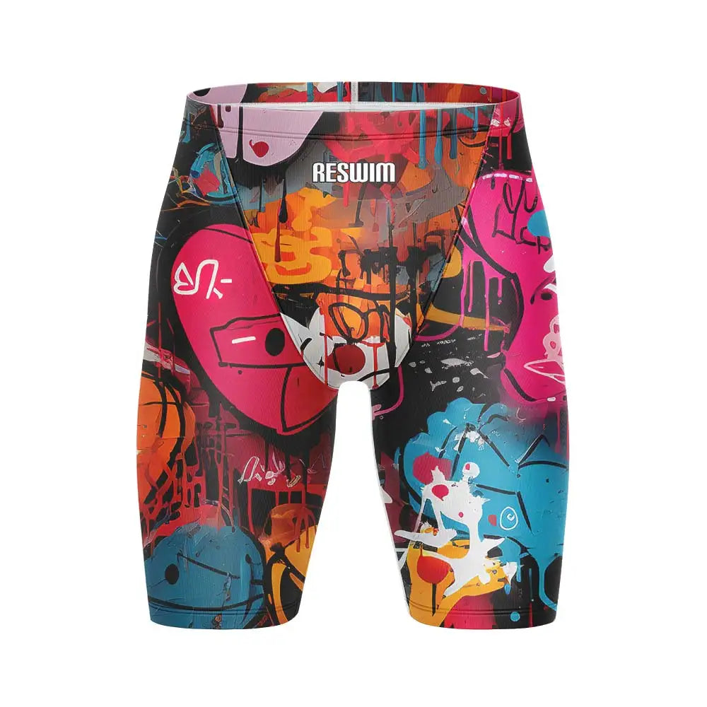 Men's Jammers Racing Swimsuit Swim Trunks Beach Tights Shorts Athletic Training Swimwear Sports Swimming Rash Guards Pants