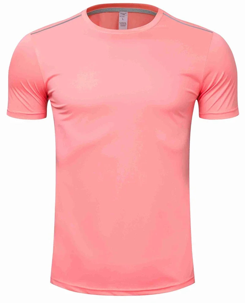 High quality spandex Men Women Kids Running T Shirt Quick Dry Fitness Shirt Training exercise Clothes Gym Sports Shirts Tops