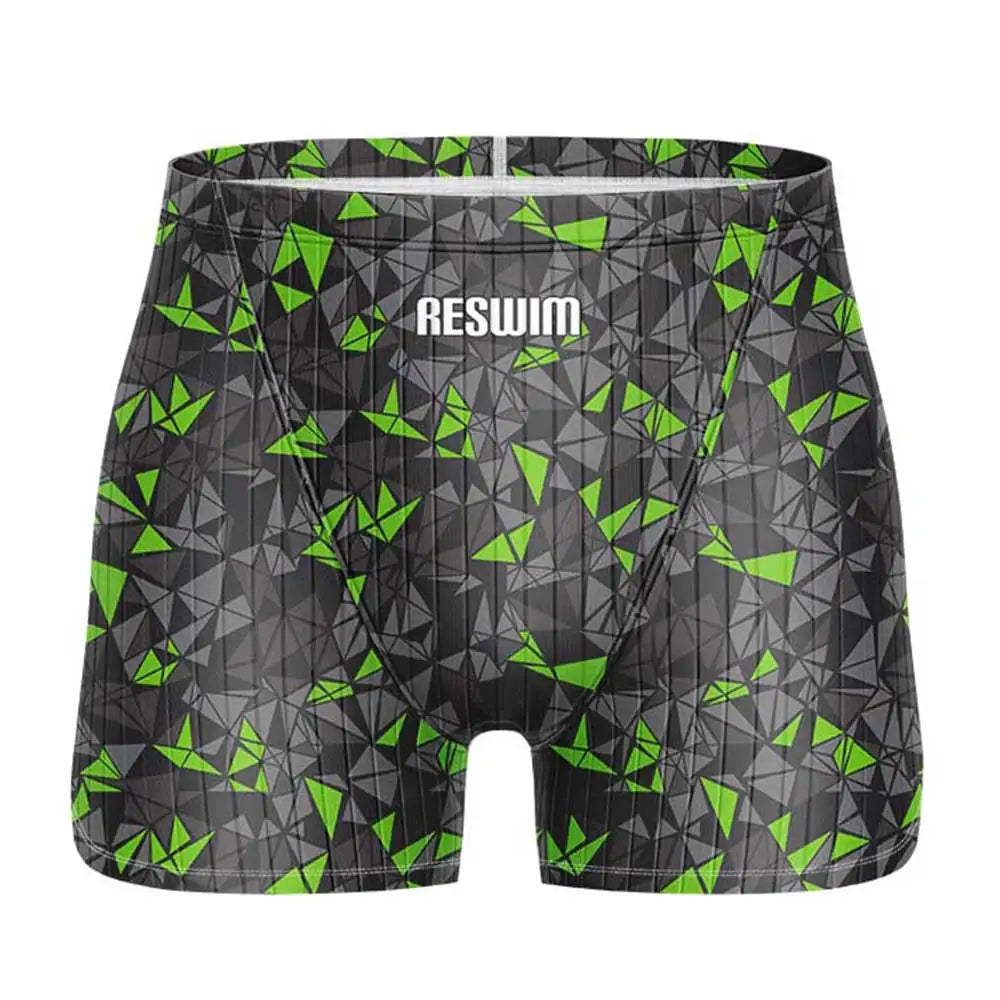 Men's Jammer Swimsuit Swimming Trunks Swim Short Beach Tights Shorts Summer Quick Dry Pants Swimwear Sports Surfing Pants