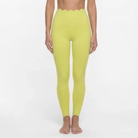 Laser Wave Plastic Elastic High Waist Tight Pants for Women, Speed Drying Fitness Running, Tight Bottom Pants XP172