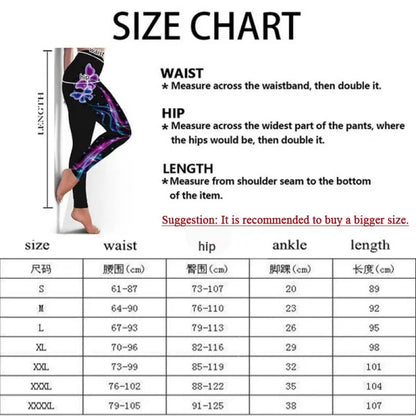 Women 3D Print Yoga Fitness Leggings High Waisted Skinny Cartoon Sport Running Pants Gym Clothes