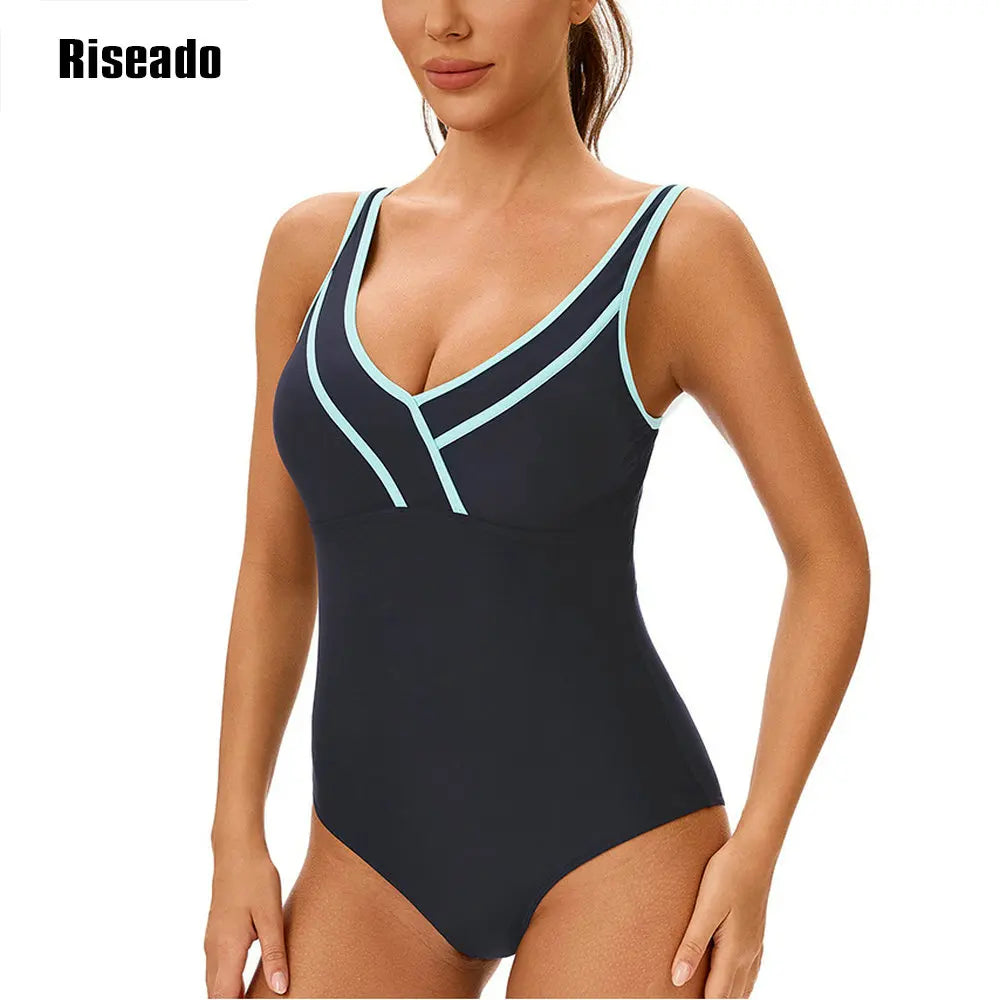Women's One Piece Swimsuit Athletic Swimming Beach Bathing Suits Sport Swimwear