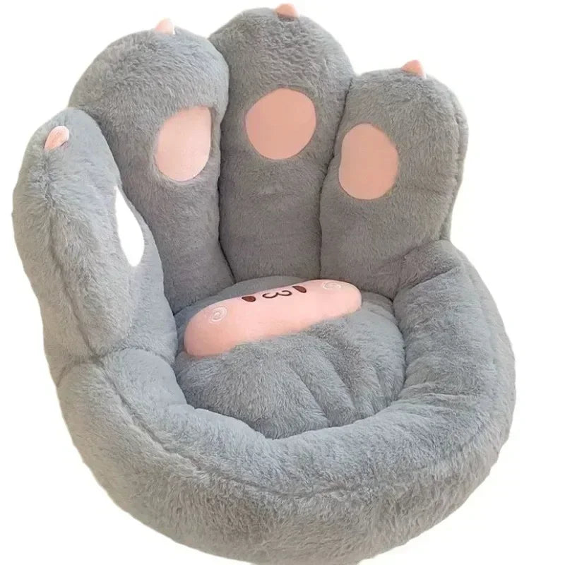 Thick Warm Floor Sofa Cushions PuTuan Cushion Floor Lazy Sofa Household Plush Tatami Waist Cushions Seat Cushion Cat Paw Shape