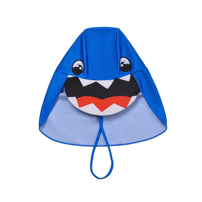 3 Pcs New Boy Swimsuit Sun Protection UPF 50+ Long Sleeve Swimming Sunsuit With Hat Split Quick Drying Bathing Suits Children