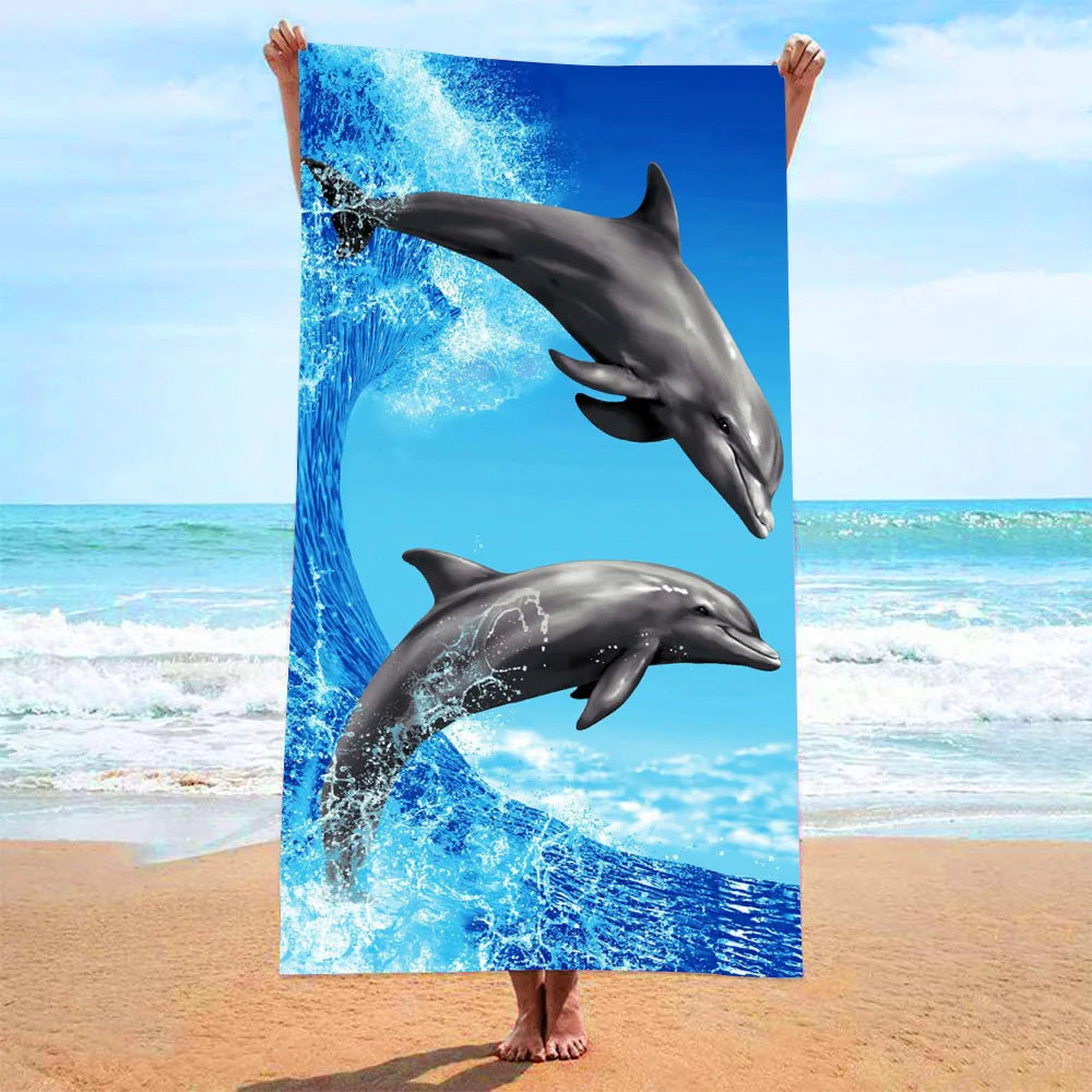 Microfiber Blanket Quick Drying Beach Towels Oversized Printing Towel Super Absorbent Pool Towel Blanket Boho Absorbent Towel