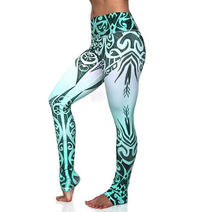 LI-FI Print Yoga Pants Women Unique Fitness Workout Sports Running Leggings Push Up Gym Wear Elastic Slim