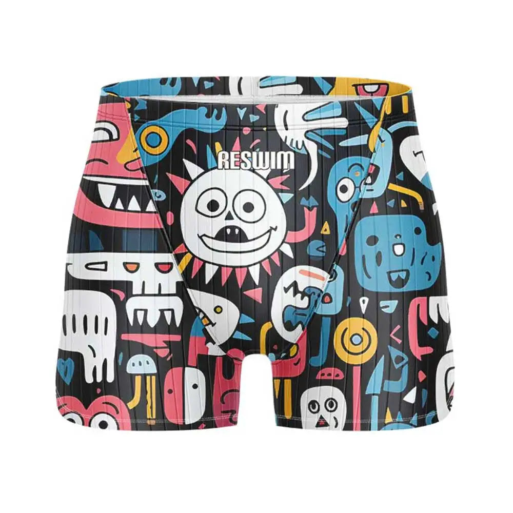 Men's Printed Swim Jammer Shorts