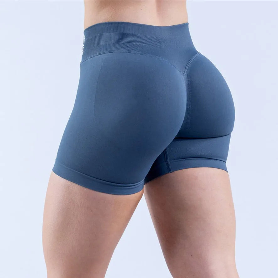 D-impact Gym Woman High Support Fitness Sports Biker Shorts Workout Scrunch Butt Yoga Seamless Leggings Running Shorts XP389