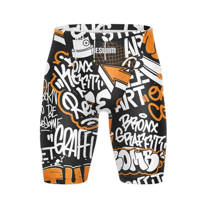 Men's Jammers Racing Swimsuit Swim Trunks Beach Tights Shorts Athletic Training Swimwear Sports Swimming Rash Guards Pants
