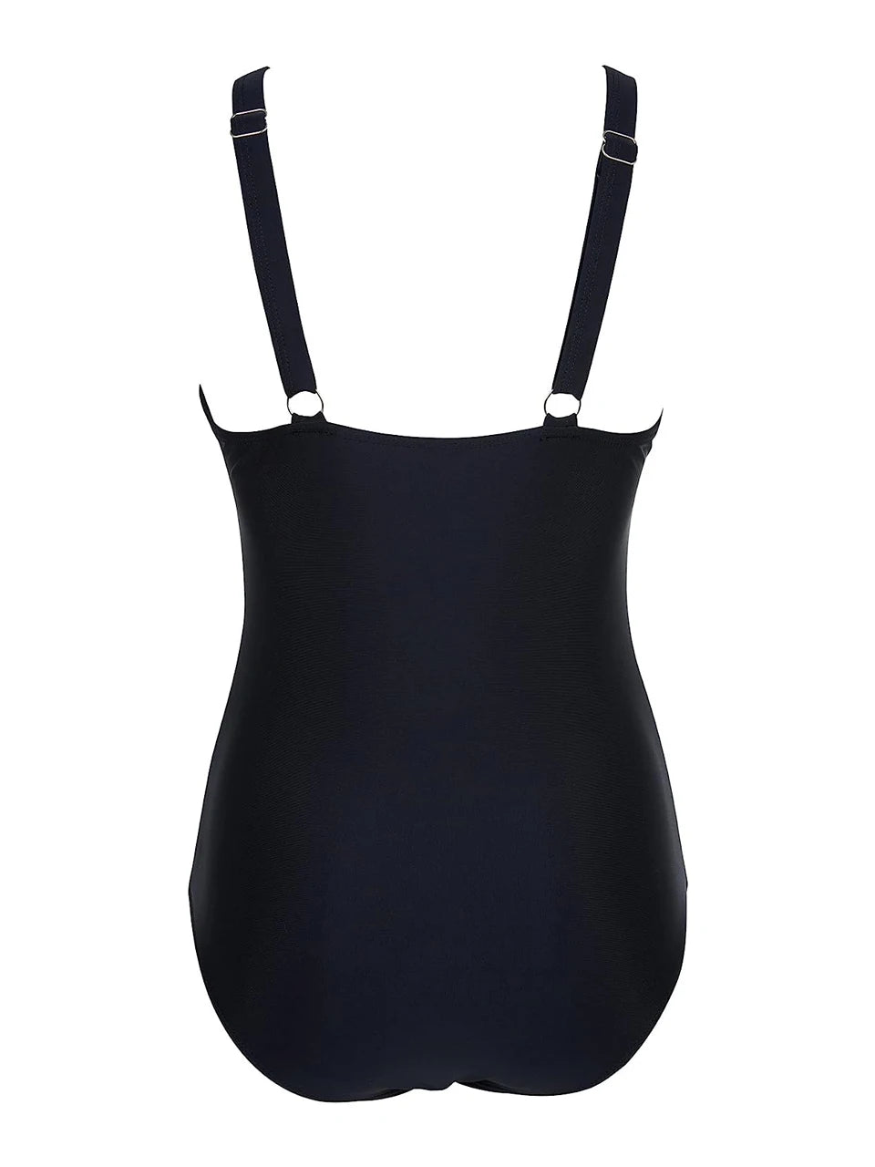 Mesh Panel Swimsuit One Piece High Cut Swimwear Women Solid Bathers Bathing Suit Female Backless Swimming Beachwear