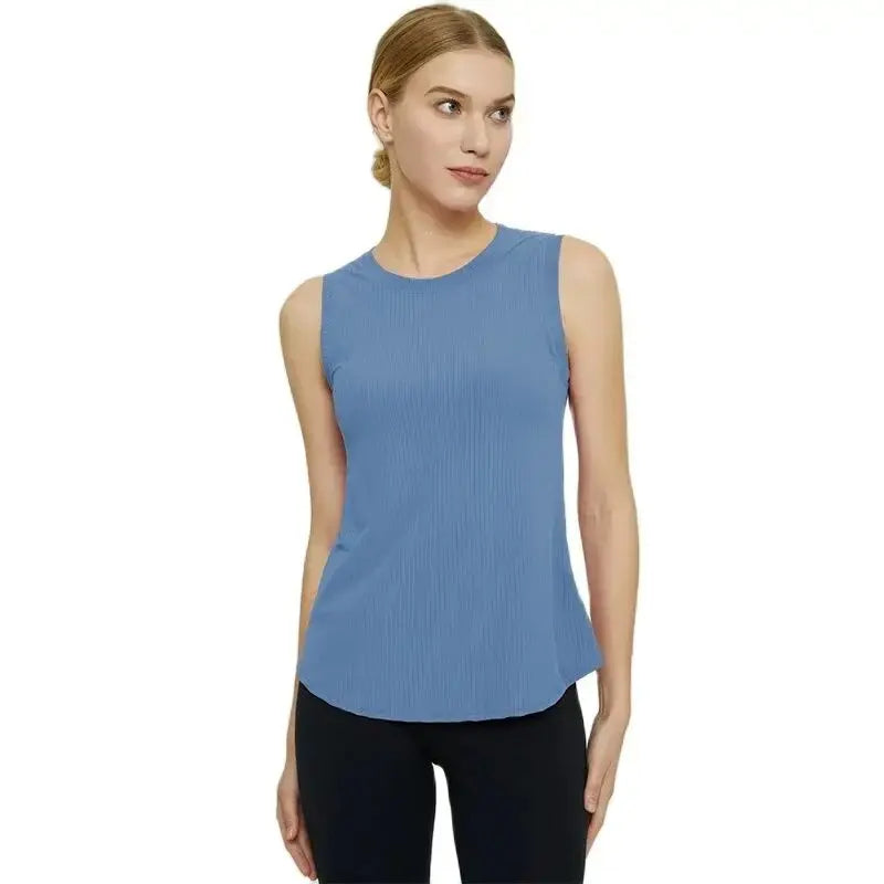 Women Athletic Fitness Sport Yoga Vest Sleeveless Racerback Workout Tank Tops for Women,Gym Running Training Yoga Shirts