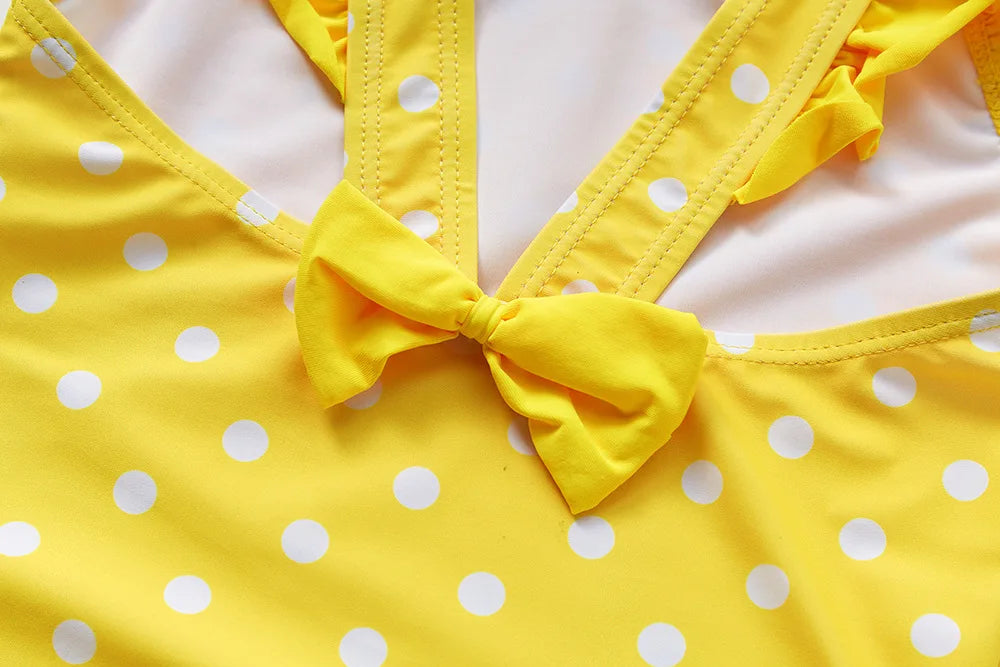 Kids Swimwear for Girls Flamingo Print One-pieces Swimming Suit Summer Beach Swimsuit Children Infant Bathing Suit Bikini