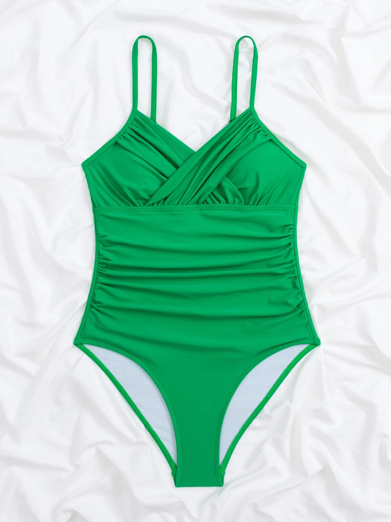 S - XXL Wrinkled One Piece Swimsuit Women Swimwear Female Monokini Swimsuits Bathing Suit Swim Beach Wear Bodysuit