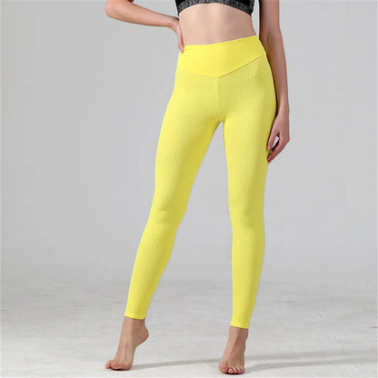 Dot Pattern High Waist Booty Yoga Leggings Women Sport Fitness Scrunch Leggings Push Up High Waist Gym Tights Yoga Pants