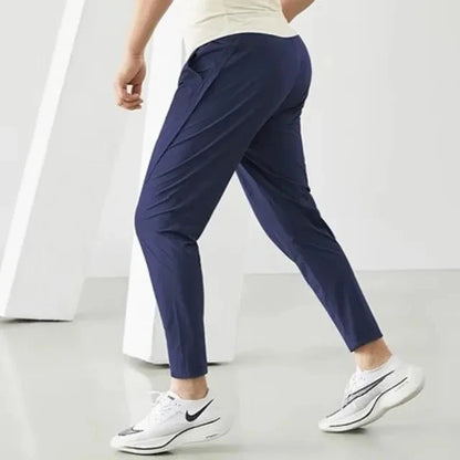 Running Pants Men Sportswear Elastic Jogging Sweatpants Gym Fitness Tight Trousers Quick Dry Thin Tracksuit Training Sport Pants