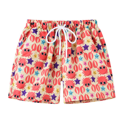 Summer Baby Boys Swimming Trunks For 2-8Years Kids Beach Shorts Cartoon Pattern Swimsuit Shorts Baby Bathing Suit Swimwear