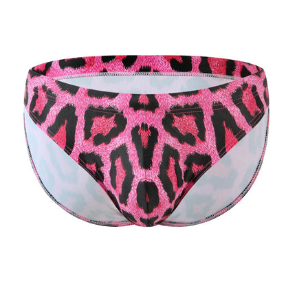 Men's Swimsuit Swim Briefs Swimwear Leopard Elastic Underwear Low Rise Beachwear Pool Party Sunbathing Slips hombre