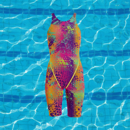 Competition Training Swimwear Tech Suits Neck to Knee Tech Suits Women Open Back Comfort Straps Swimsuit Jumpsuit Swimsuit