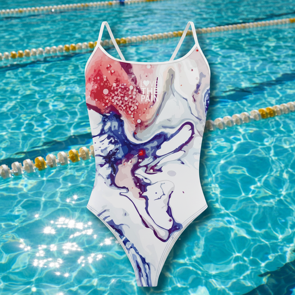 One Piece Swimsuit Women's Thin Strap Triangle Swimsuit Sports Function Training Competition Swimsuit