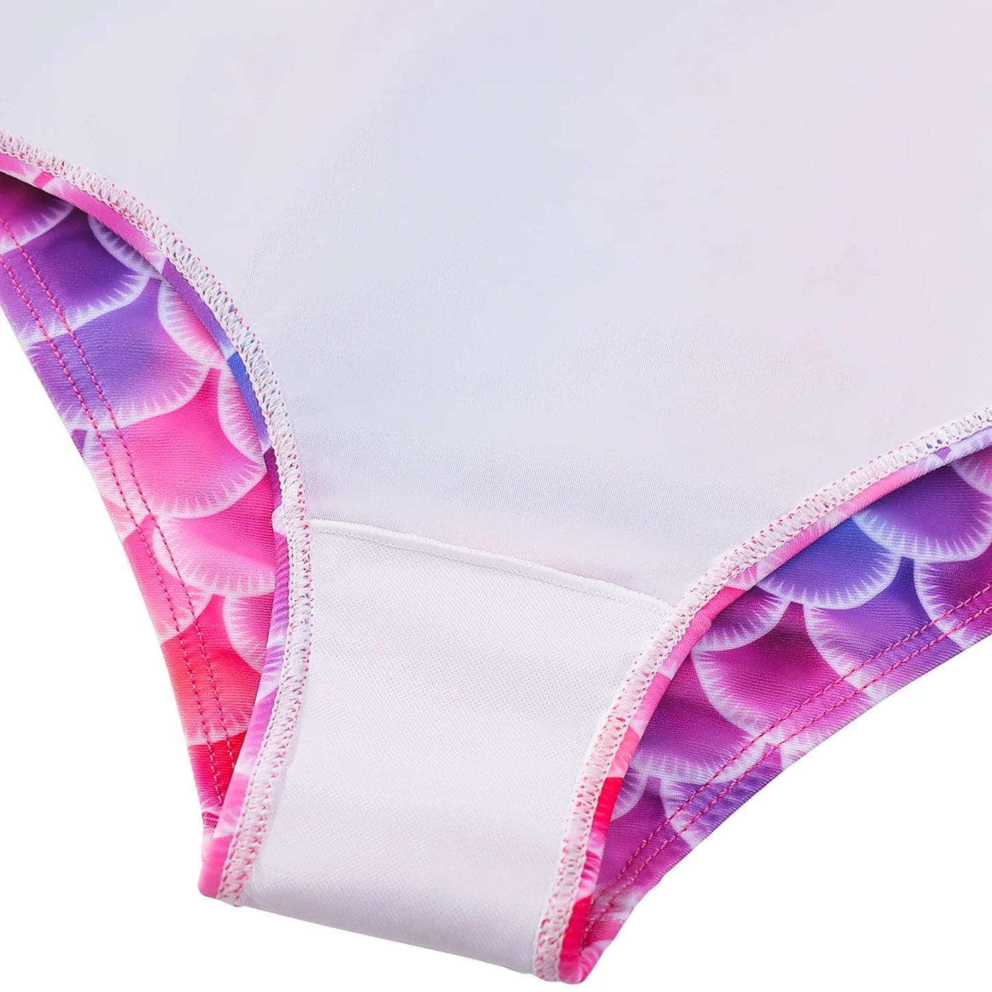 Kids Girls' Mermaid Swimsuit With One-Shoulder High-Stretch Fabric For Beach & Pool Swimwear For Youngsters Dresses Age For 3-10