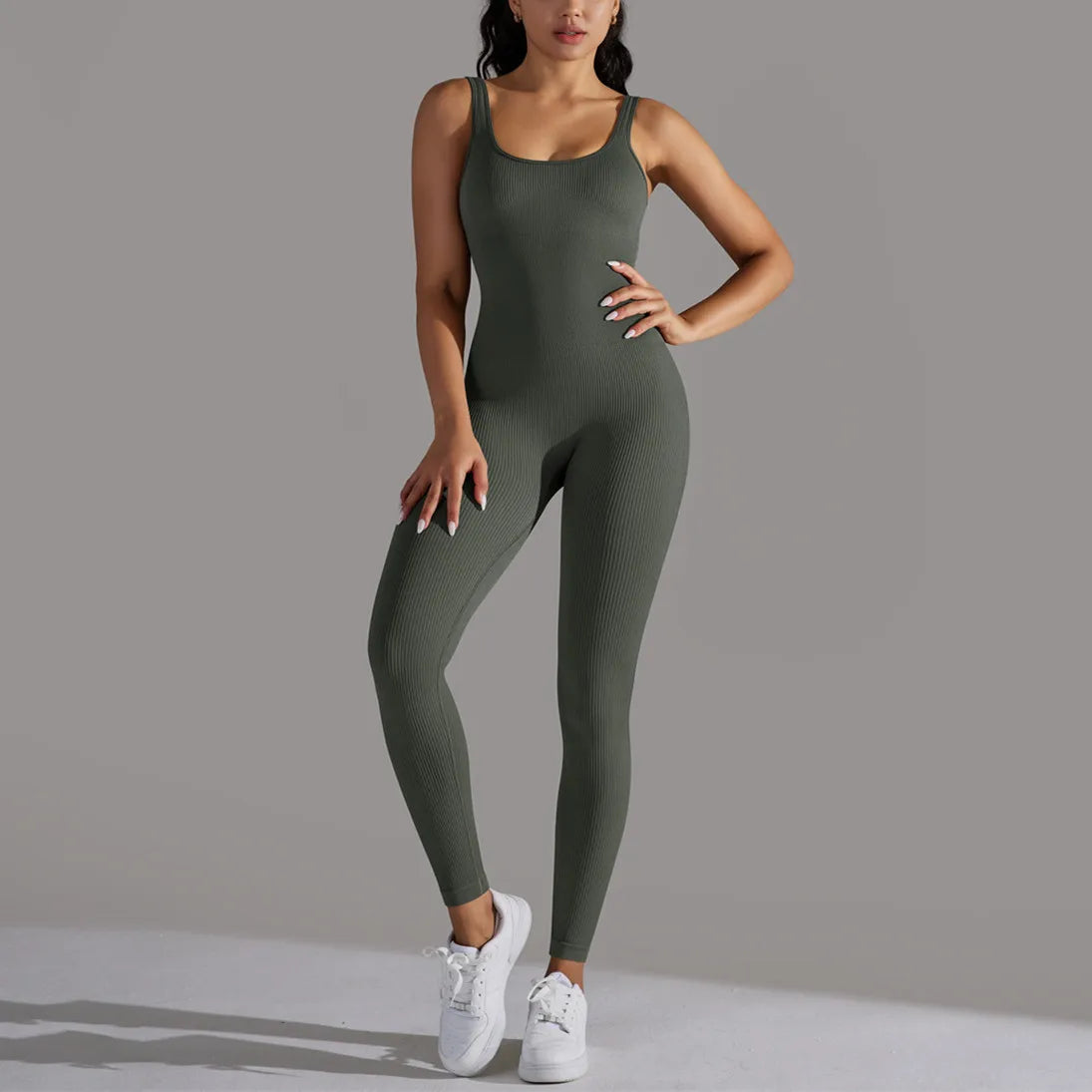 Pad Seamless One Piece Yoga Suit Jumpsuit Belly Tightening Fitness Workout Set Bodysuit Gym Clothes Push Up Sportswear