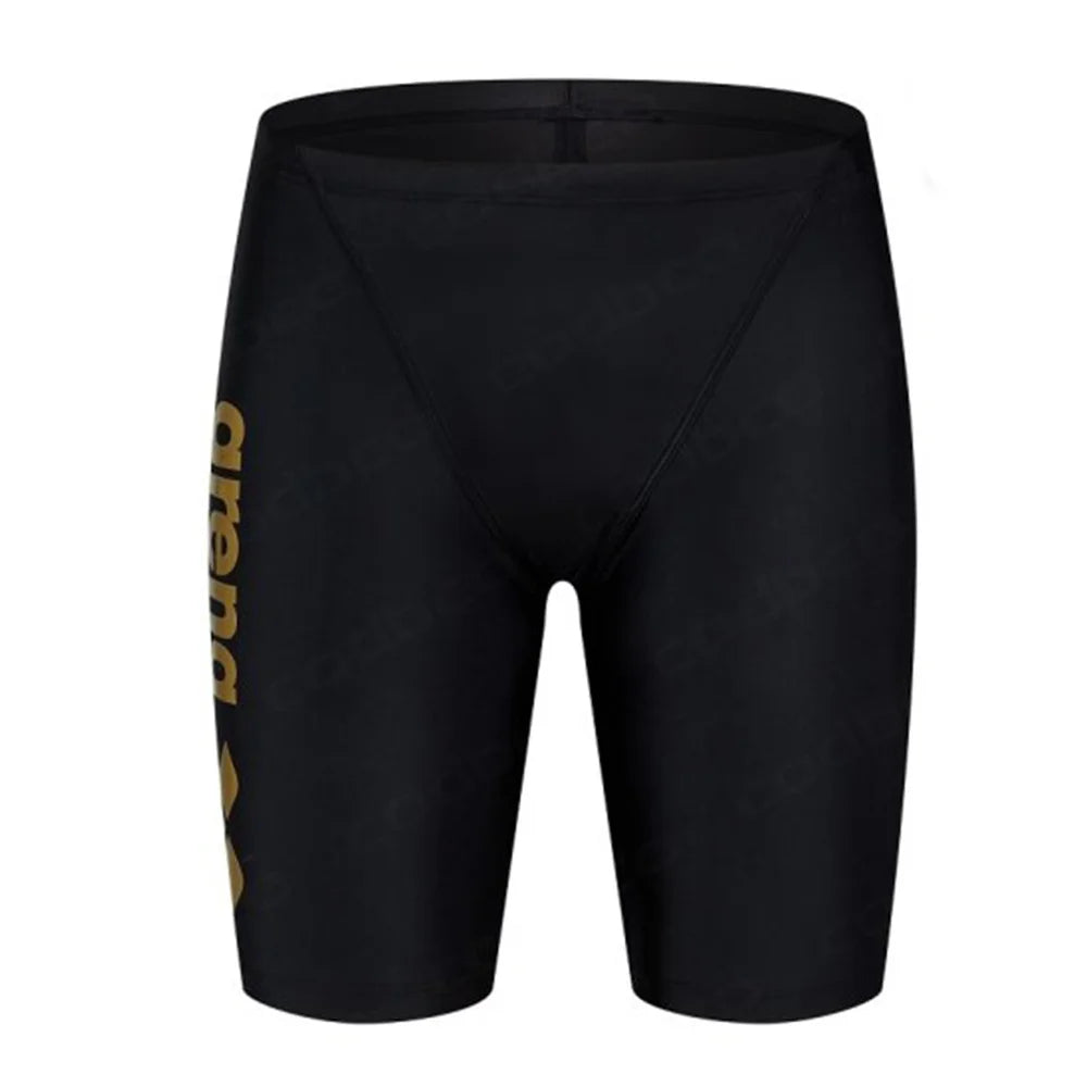 Summer Men's Swim Jammer Swimsuit Swimming Trunks Shorts Beach Tights Swim Pants Quick Dry Sports Running Surfing Diving Shorts