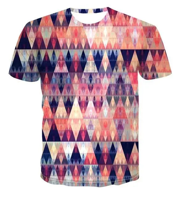 Men's 3d T-shirt Casual Short-sleeved O-neck Fashion Funny Printing T-shirt Men and Women T-shirt High-quality