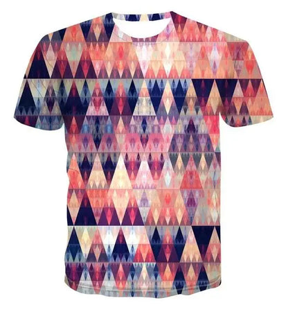 Men's 3d T-shirt Casual Short-sleeved O-neck Fashion Funny Printing T-shirt Men and Women T-shirt High-quality