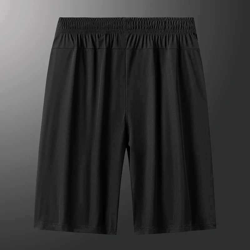 Men Plus Size Casual Shorts 6XL 7XL Big Size Gym Shorts Men Ice Silk Stretchy Summer Beach Short Pants Quick Dry Breathable