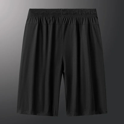 Men Plus Size Casual Shorts 6XL 7XL Big Size Gym Shorts Men Ice Silk Stretchy Summer Beach Short Pants Quick Dry Breathable