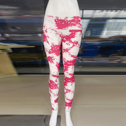 High Waist Bowknot Leggings Butterfly Print Yoga Pants Bandage Tights for Women Push Up Exercise Fitness Workout Legging