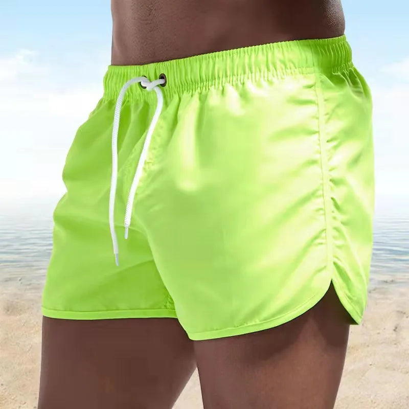 Shorts For Men Summer Men's Swimwear Shorts Brand Beachwear Swim Trunks Men Swimsuits Low Waist Breathable Beach Wear