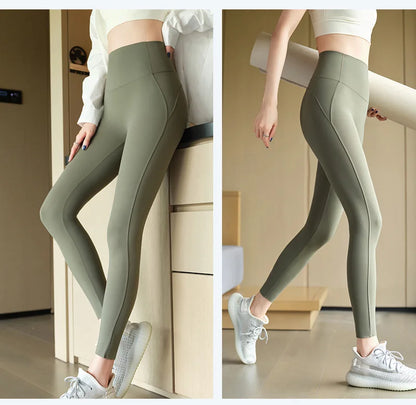 Sharkskin Sport Leggings Women High Waisted Butt Lifter Tight Fitting Fitness Yoga Push Up Leggings