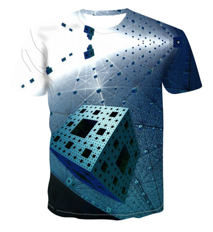 Men's 3d T-shirt Casual Short-sleeved O-neck Fashion Funny Printing T-shirt Men and Women T-shirt High-quality