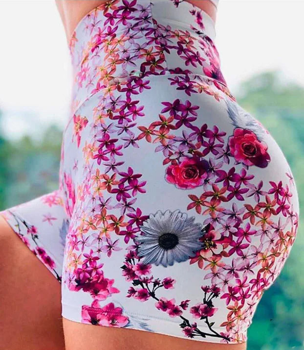 Women's Peach Hot Pants Heart Hip Tight Fitness Dance Sports Shorts