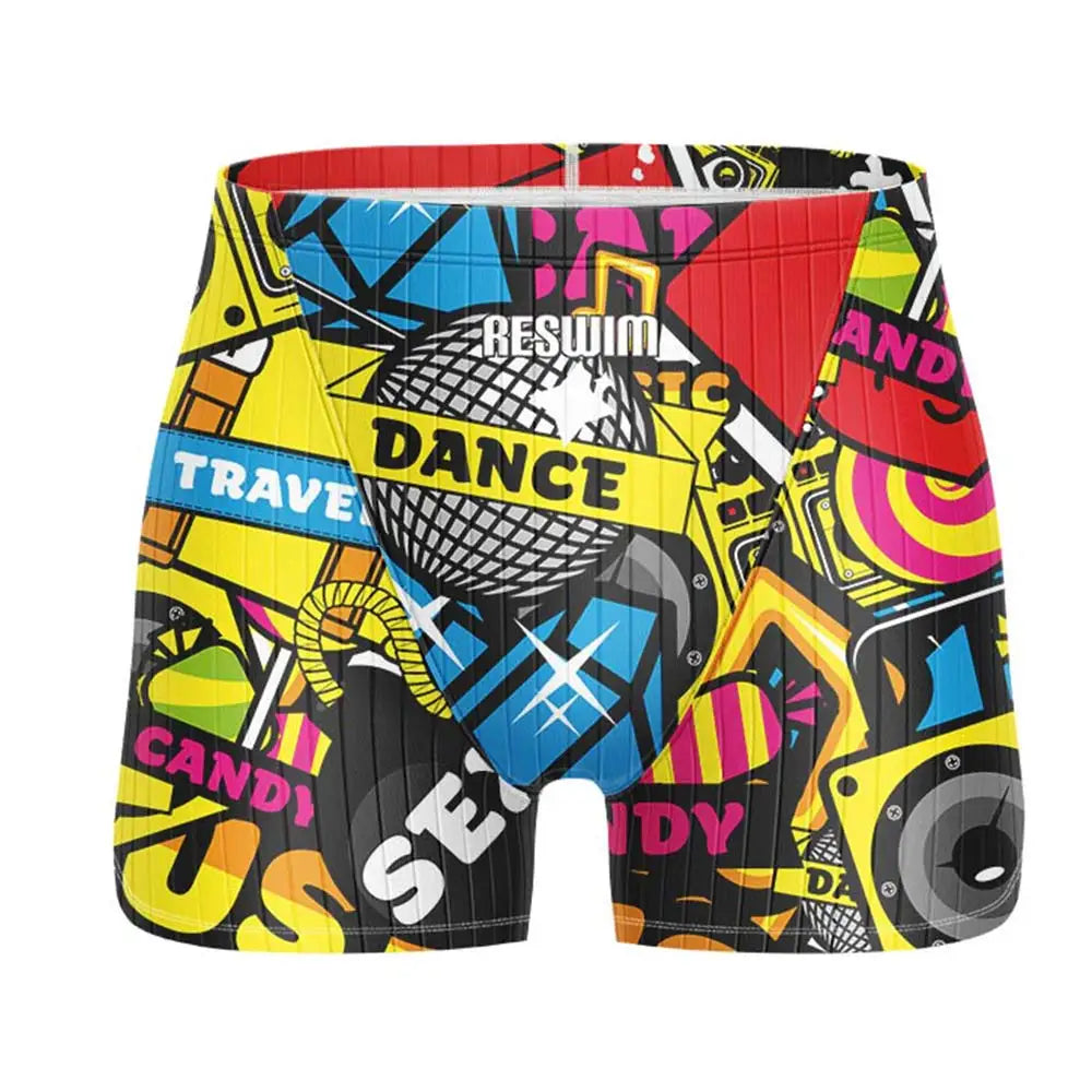 Men's Printed Swim Jammer Shorts