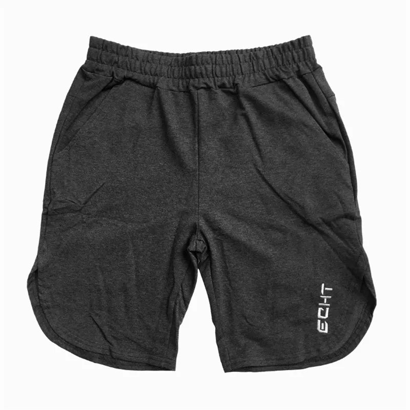Men Gym Cotton Shorts Running Jogging Sports Fitness Bodybuilding Bermuda Male Summer Crossfit Workout Training Short Pants