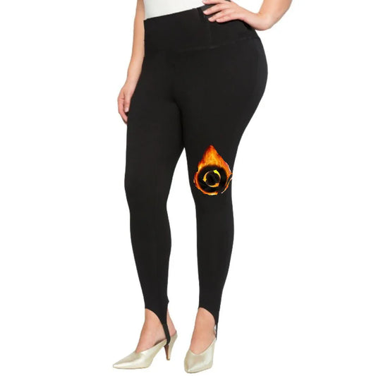 Fleece Lined Plus Size Leggings Thick for Autumn Winter for Women Tight Compression Legging Pants