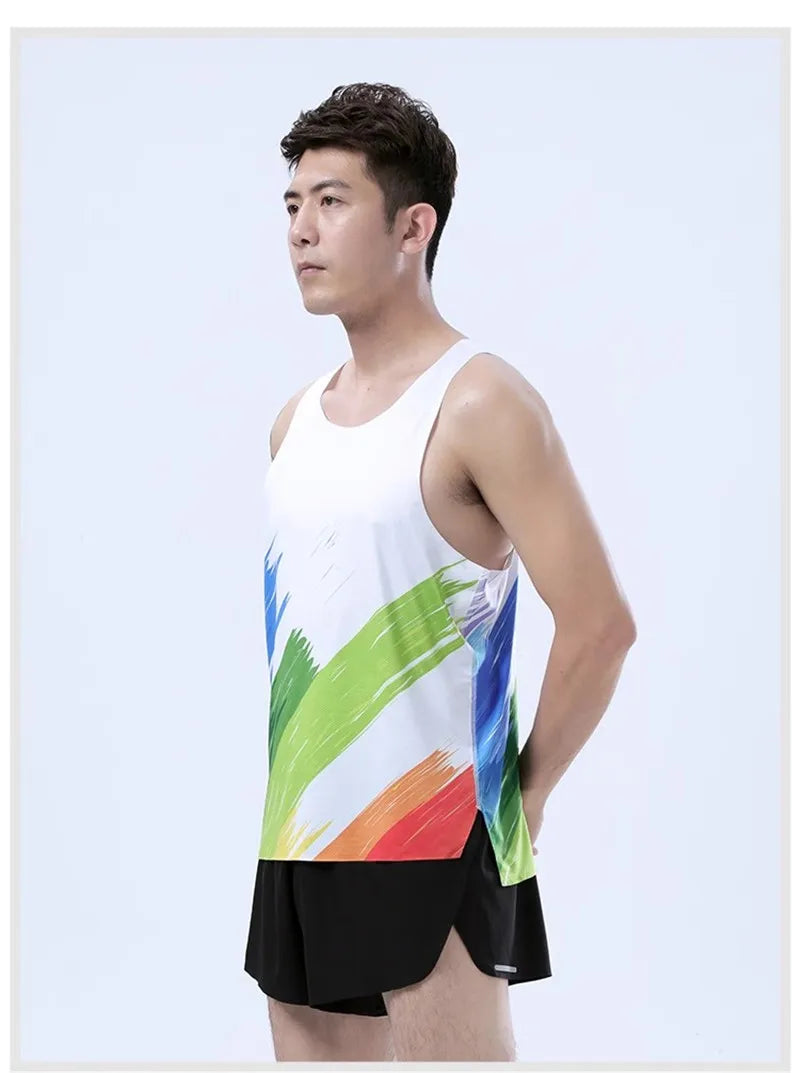 Adult Men Women Running Hiking Shirts Tight Gym Tank Top Fitness Marathon T-shirts Sport Exercise Basketball Vest Clothes