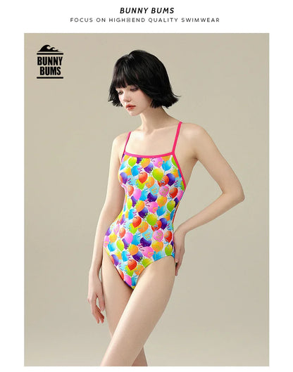 5 Designs Women Professional One-Piece Swimsuit Swimwear