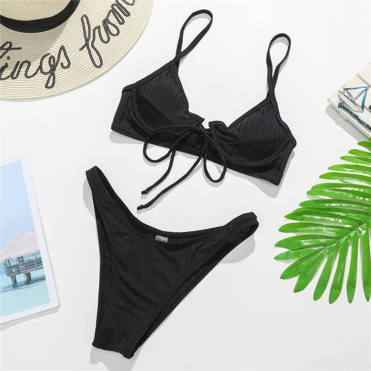 Swimsuit European and American style new steel tray gathers bikini swimsuit