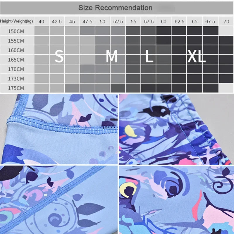 Cloud Hide Yoga Pants Sports Leggings Women High Waist Trainer Long Tights Flower Push Up Running Trouser Workout S- XL